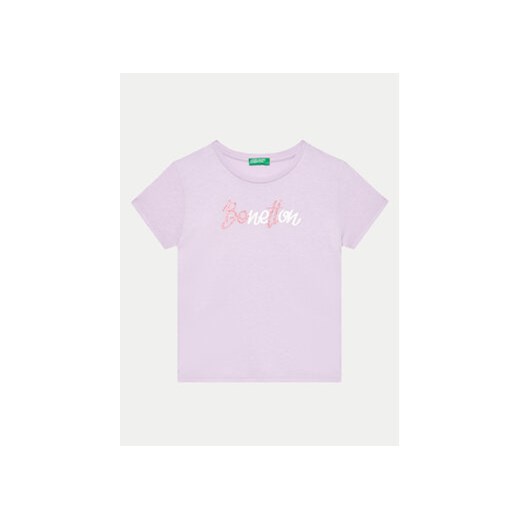 United Colors Of Benetton T-Shirt 3I1XC10JQ Fioletowy Regular Fit United Colors Of Benetton 150 MODIVO