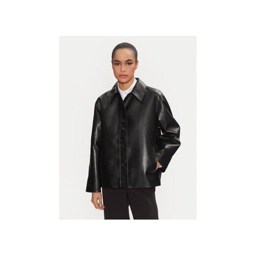 Calvin Klein Kurtka skórzana K20K208337 Czarny Relaxed Fit Calvin Klein 42 MODIVO