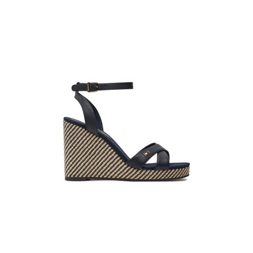 Tommy Hilfiger Sandały Im Raffia Sandal FW0FW08224 Granatowy Tommy Hilfiger 38 MODIVO