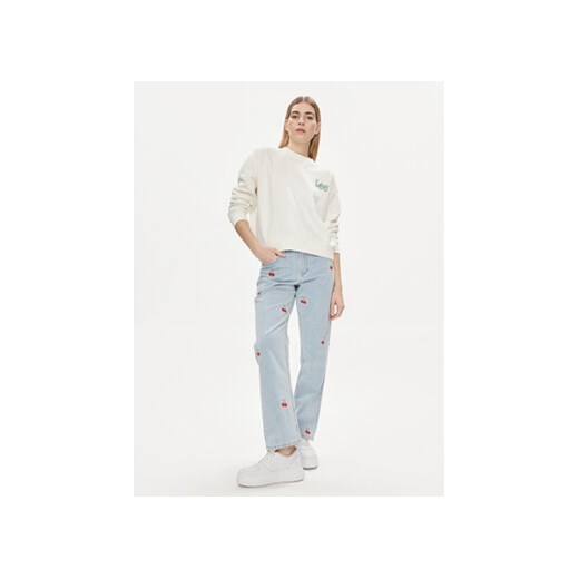 Lee Bluza Essential 112350242 Écru Relaxed Fit Lee XL MODIVO