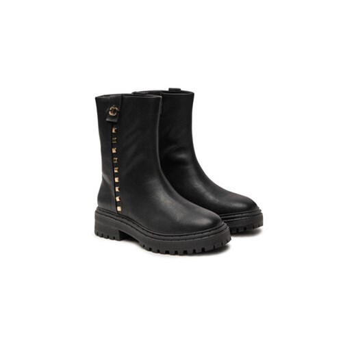 TWINSET Botki Biker 242TCP074 Czarny Twinset 35 MODIVO