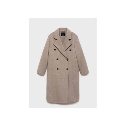 Mango Płaszcz wełniany Picarol 87050427 Beżowy Oversize Mango XS MODIVO