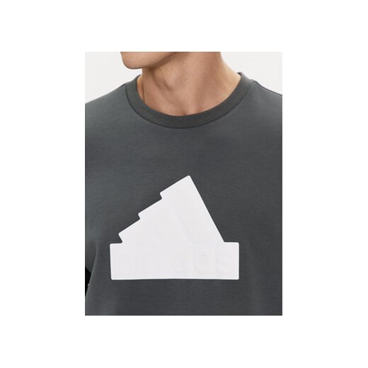 adidas Bluza Future Icons Badge of Sport IR9163 Zielony Regular Fit L MODIVO