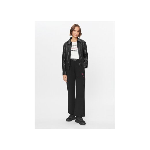 Aeronautica Militare Spodnie dresowe 232PF914DF444 Czarny Regular Fit Aeronautica Militare L MODIVO