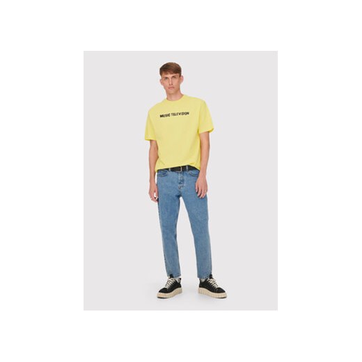 Only & Sons T-Shirt MTV 22022779 Żółty Relaxed Fit Only & Sons XXL MODIVO