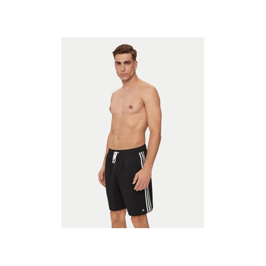 adidas Szorty kąpielowe 3-Stripes CLX HT4358 Czarny Regular Fit S MODIVO