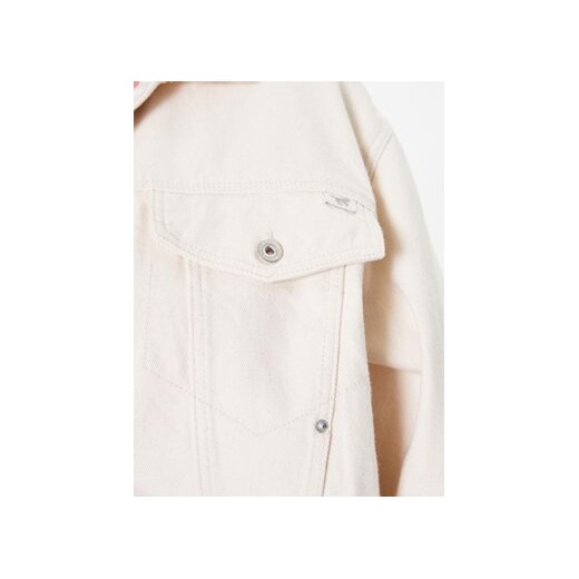 Mustang Kurtka jeansowa Luise 1013493 Écru Regular Fit Mustang L MODIVO
