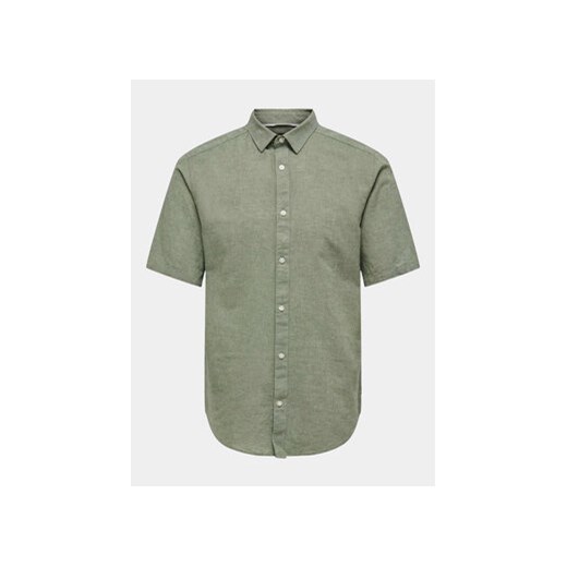 Only & Sons Koszula Caiden 22009885 Zielony Slim Fit Only & Sons XS MODIVO