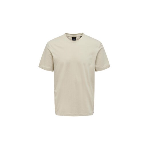 Only & Sons T-Shirt 22025208 Beżowy Regular Fit Only & Sons L MODIVO