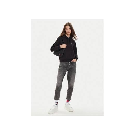Tommy Jeans Bluza Flag DW0DW19727 Czarny Regular Fit Tommy Jeans XS MODIVO