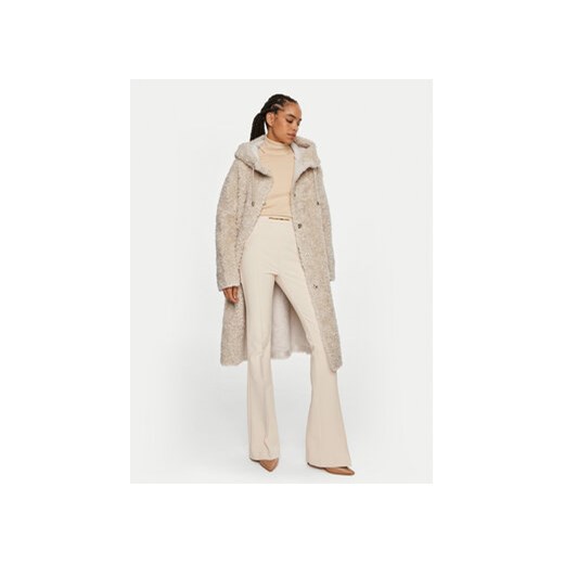 Luisa Spagnoli Kożuch Serra 541290 Beżowy Oversize Luisa Spagnoli M MODIVO