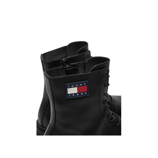 Tommy Jeans Trapery EM0EM01471 Czarny Tommy Jeans 41 MODIVO