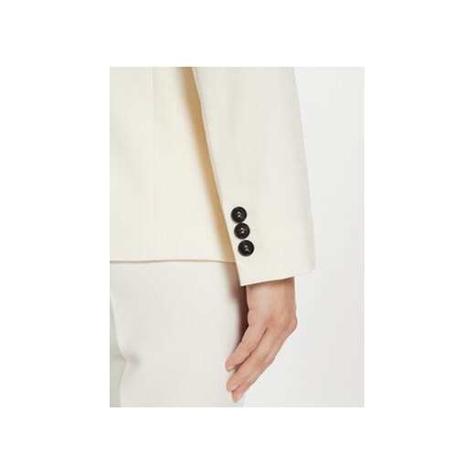 Weekend Max Mara Marynarka Lamine 2425046051 Écru Standard Fit 46 MODIVO