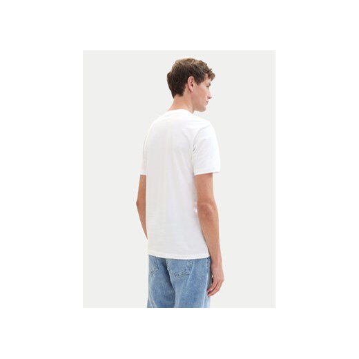 Tom Tailor Denim T-Shirt 1042045 Biały Regular Fit Tom Tailor Denim L MODIVO