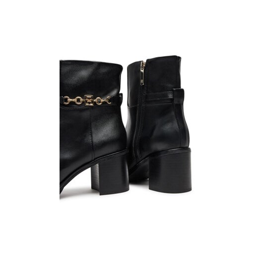 Tommy Hilfiger Botki FW0FW08183 Czarny Tommy Hilfiger 36 MODIVO