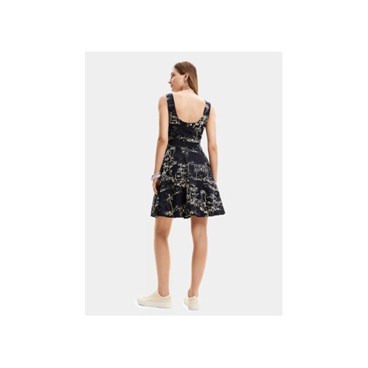 Desigual Sukienka letnia Tually 24SWVK09 Czarny Regular Fit Desigual S MODIVO