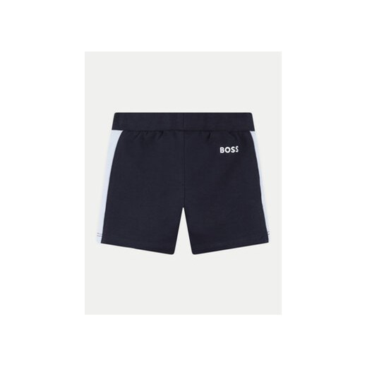 Boss Komplet polo i spodenki J50785 Niebieski Regular Fit 6M MODIVO