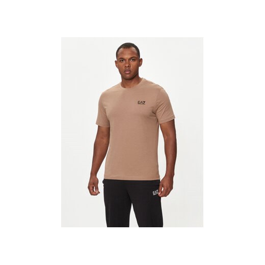 EA7 Emporio Armani T-Shirt 8NPT25 PJVPZ 1745 Beżowy Regular Fit XL MODIVO