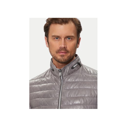 Milestone Kurtka skórzana Cortino 431019 60515 Szary Regular Fit Milestone 56 MODIVO