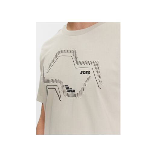 Boss T-Shirt Tee 3 50506358 Beżowy Regular Fit M MODIVO