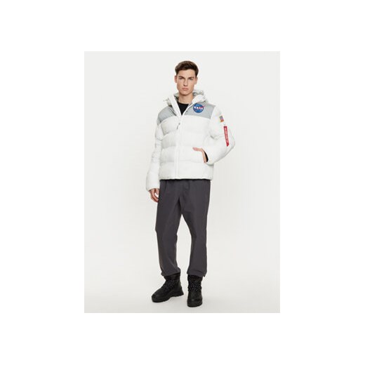 Alpha Industries Kurtka puchowa 148135 Biały Regular Fit Alpha Industries XL MODIVO