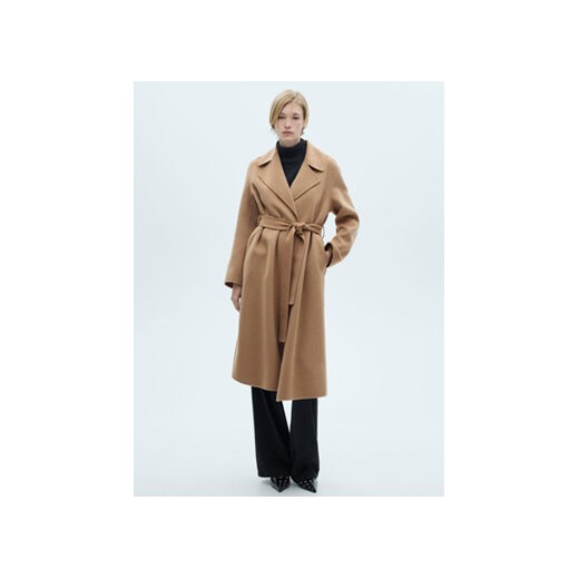 Mango Płaszcz wełniany Batin 77005645 Beżowy Regular Fit Mango XS MODIVO