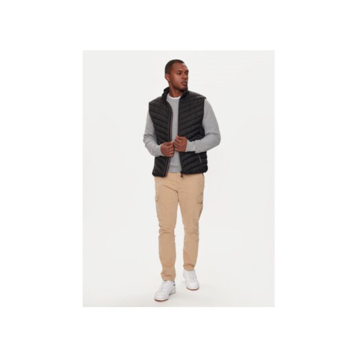 Tom Tailor Kamizelka 1041310 Czarny Regular Fit Tom Tailor M MODIVO