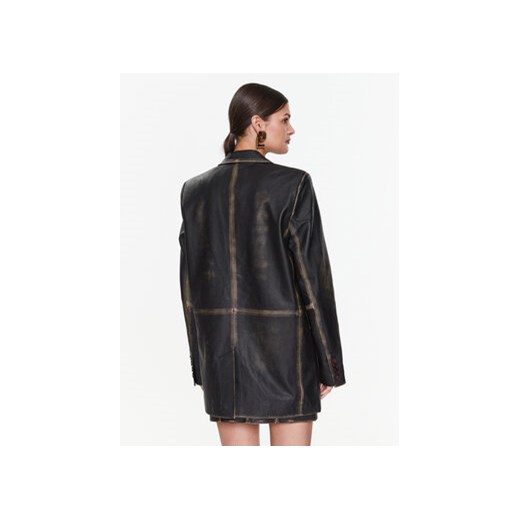 Remain Marynarka Washed Leather Boxy RM2043 Brązowy Regular Fit Remain 34 MODIVO