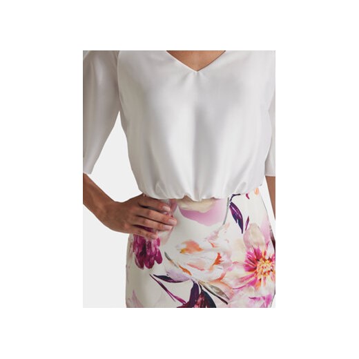 Swing Sukienka koktajlowa 5AG16100 Kolorowy Slim Fit Swing 42 MODIVO