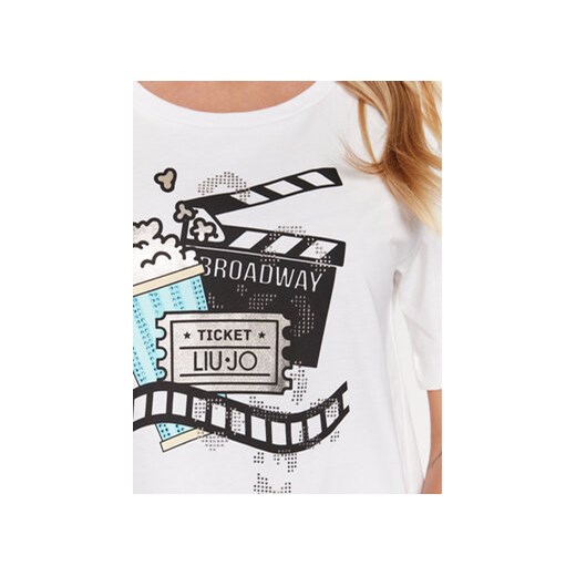 Liu Jo Sport T-Shirt TA3188 JS923 Biały Regular Fit XS MODIVO