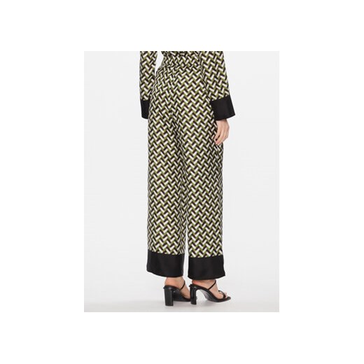 Max Mara Leisure Spodnie materiałowe Sesamo 2416131017650 Zielony Relaxed Fit 42 MODIVO