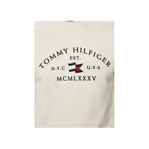 Tommy Hilfiger Bluza MW0MW35526 Écru Regular Fit Tommy Hilfiger L MODIVO