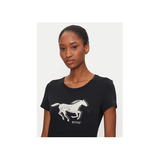 Mustang T-Shirt Loa 1015450 Czarny Slim Fit Mustang M MODIVO