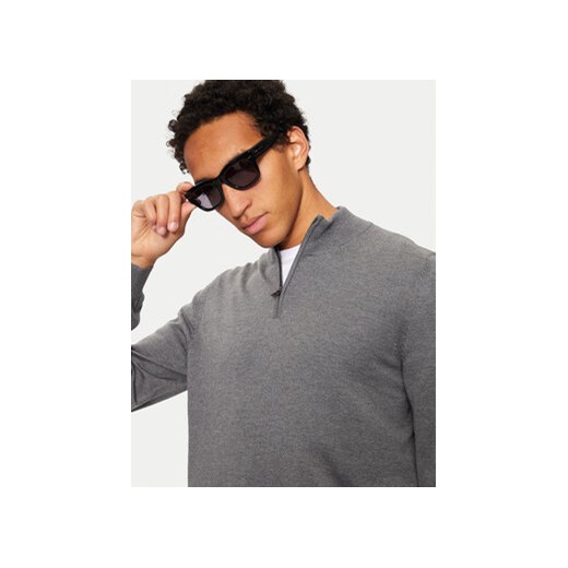 Boss Sweter Ebenji 50528300 Szary Regular Fit L MODIVO