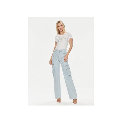 Guess T-Shirt W4GI30 J1314 Biały Slim Fit Guess XL MODIVO