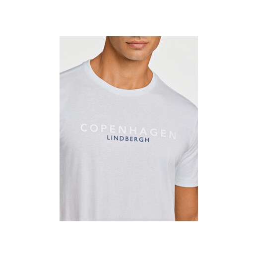 Lindbergh T-Shirt 30-400200 Błękitny Relaxed Fit M MODIVO