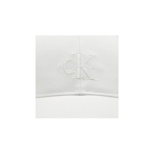 Calvin Klein Czapka z daszkiem Mono Logo Embro K60K612317 Biały Calvin Klein uniwersalny MODIVO
