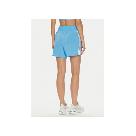 adidas Szorty sportowe Pacer Training 3-Stripes IS1664 Błękitny Regular Fit L MODIVO