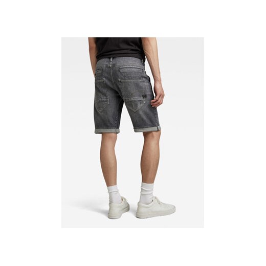 G-Star Raw Szorty jeansowe D10064-D324-D908 Szary Slim Fit 32 MODIVO