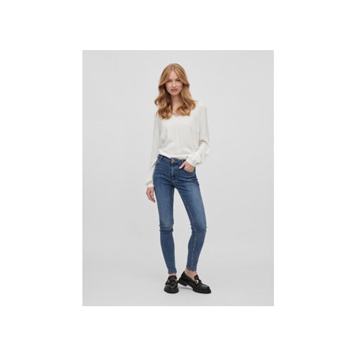 Vila Jeansy Sarah 14082132 Granatowy Skinny Fit Vila XXL_30 MODIVO