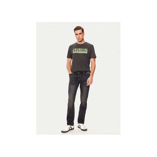 Mustang T-Shirt Austin 1015661 Szary Regular Fit Mustang S MODIVO