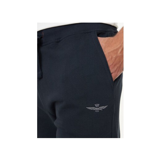 Aeronautica Militare Spodnie dresowe 242PF945F511 Granatowy Regular Fit Aeronautica Militare M MODIVO
