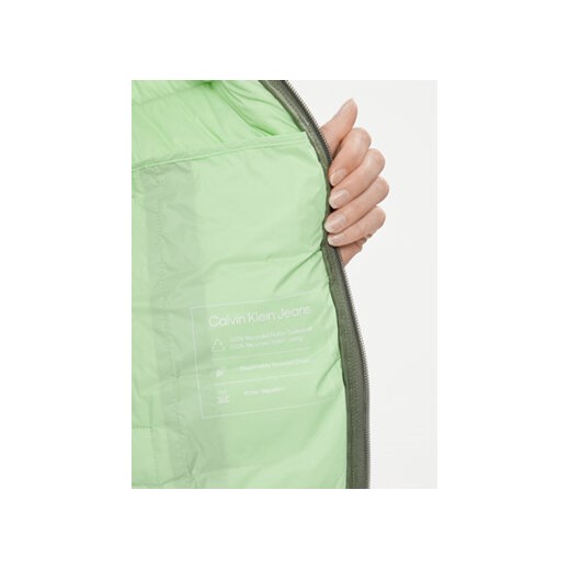 Calvin Klein Jeans Kurtka puchowa J20J222585 Zielony Regular Fit L MODIVO