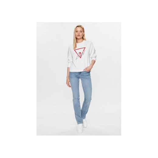Guess Bluza Icon W3YQ01 KB683 Biały Regular Fit Guess M MODIVO