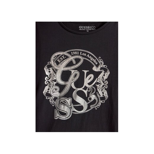 Guess T-Shirt J4BI02 J1314 Czarny Regular Fit Guess 10Y MODIVO