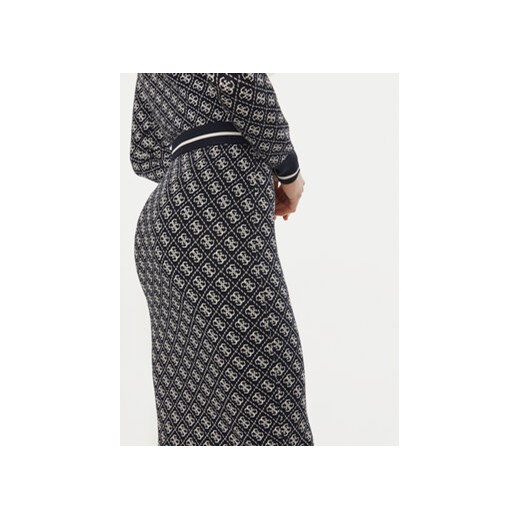 Guess Spódnica ołówkowa Lise W4BD53 Z37K0 Granatowy Slim Fit Guess S MODIVO