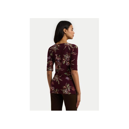 LAUREN RALPH LAUREN Bluzka 200951317001 Bordowy Slim Fit XS MODIVO