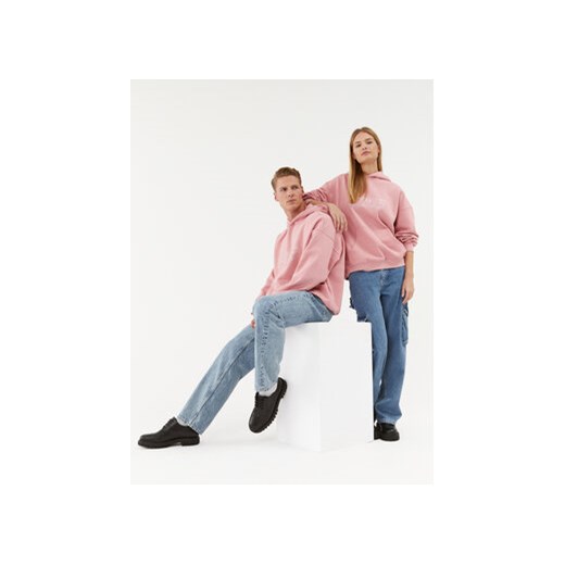 2005 Bluza Unisex Signature Różowy Relaxed Fit L MODIVO
