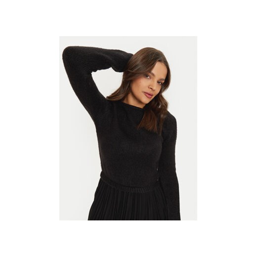 Morgan Sukienka dzianinowa 242-RMLACE Czarny Regular Fit Morgan L MODIVO