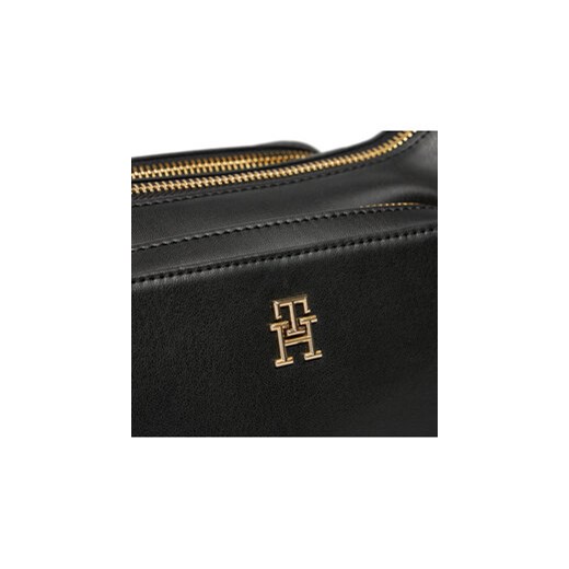 Tommy Hilfiger Torebka Soft Utility Shoulder Bag Pu AW0AW16711 Czarny Tommy Hilfiger uniwersalny MODIVO